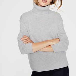 Boden Gray Wool Turtleneck Sweater - Sz S